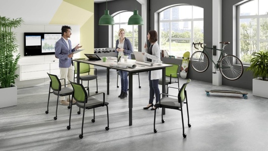 Open Work Conference mit 4-Bein Elektrisch höhenverstellbarem Besprechungstisch